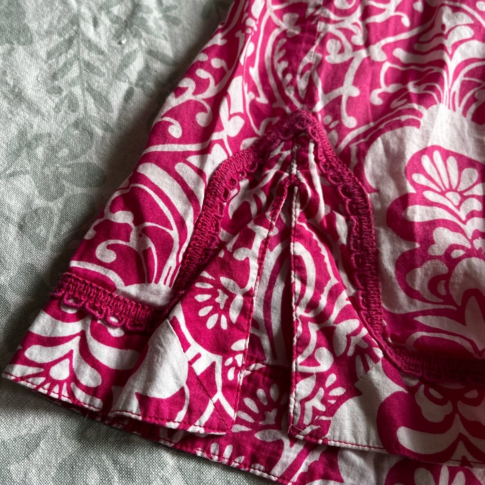 Banana republic Cotton lightweight Pink and white summer top Size M - Picture 7 of 8